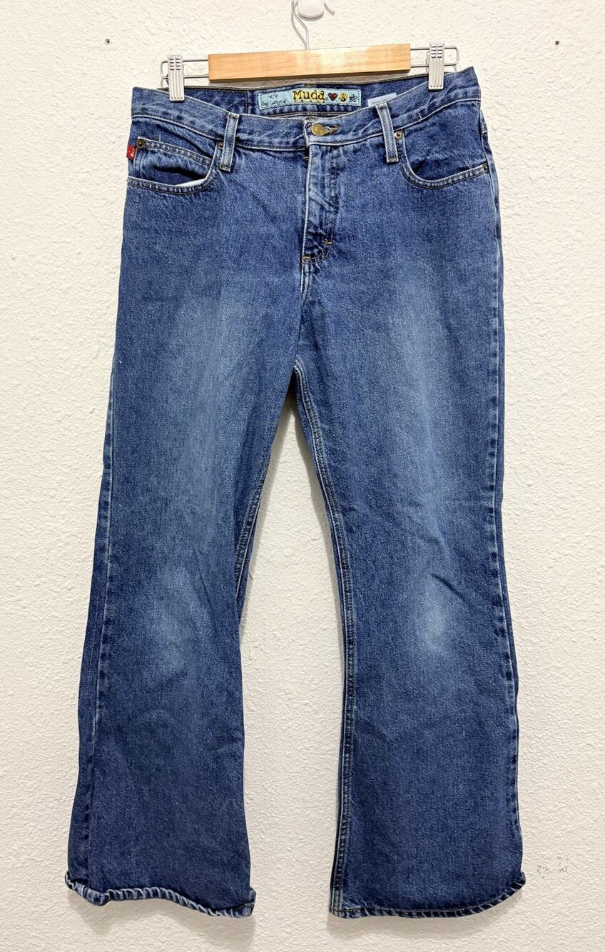 Vintage Y2K Mudd Wide Leg Jeans Flare Medium Wash